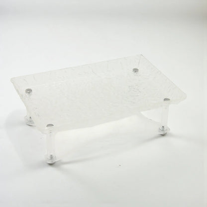 Damoo Clear Acrylic Snack Plate with Lid – Modern Covered Serving Box for Dates, Chocolates, Nuts, and Sweets – Elegant Tabletop Organizer for Ramadan, Eid, and Home Entertaining - Damoo