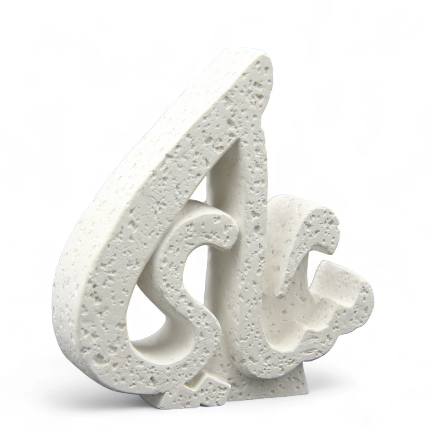 Damoo Decorative Arabic Calligraphy Sculpture – Real Stone Marble Texture – Elegant Home or Office Gift Piece - Damoo