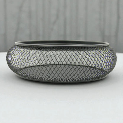 Damoo Durable Snack Tray with Protective Metal Mesh Cover  – Shatter-Resistant Base & Insect-Proof Dome for Fruit, Pastry & Dessert Serving - Damoo