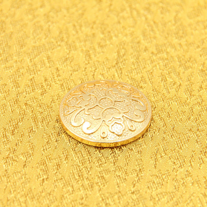 Damoo Elegant Gold-Plated Round Serving Tray with Dome Lid – Decorative Dessert Stand for Sweets, Dates & Pastries - Damoo