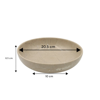 Damoo Handcrafted Onyx Marble Decorative Bowl – Natural Striped Stone Accent for Coffee Tables, Kitchens & Office Décor - Damoo