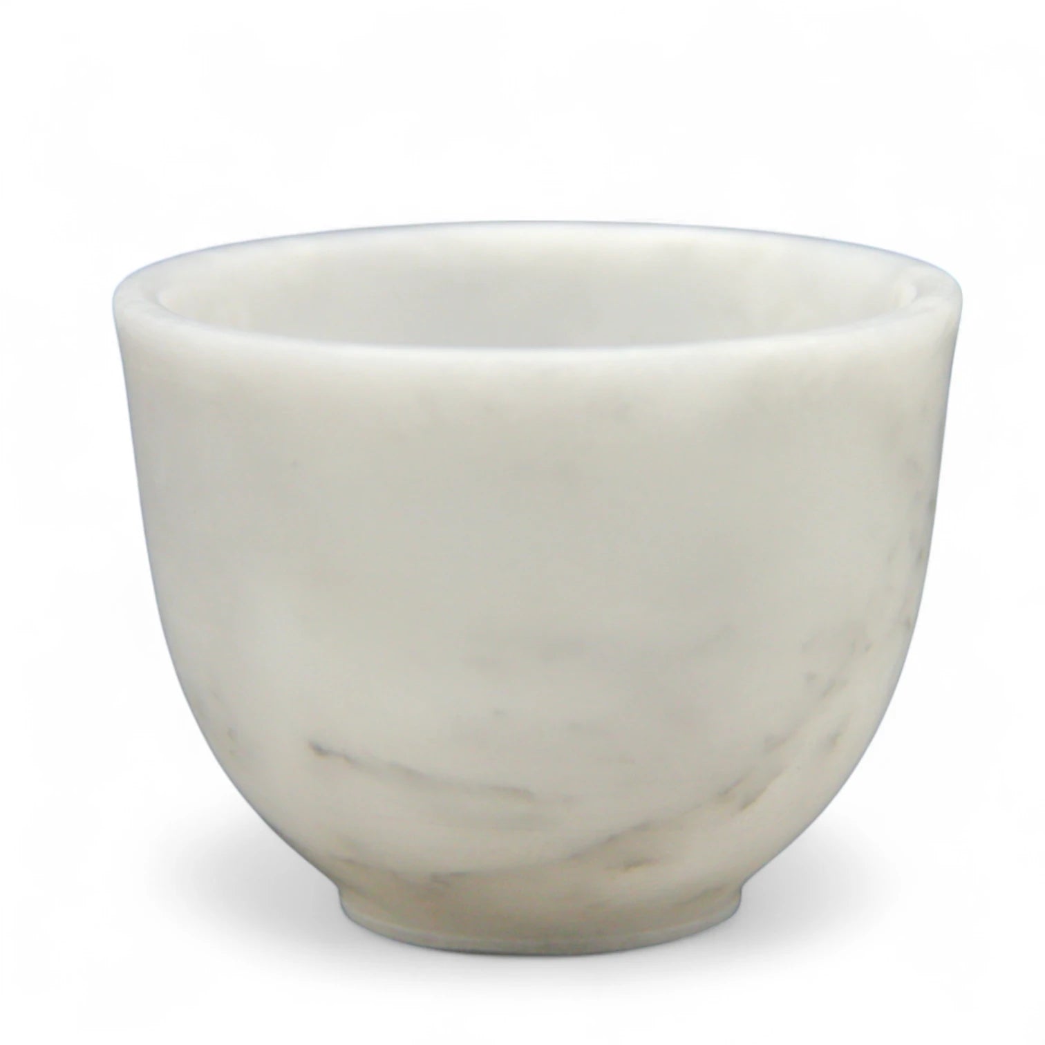 Damoo Handcrafted White Marble Decorative Bowl – Modern Round Accent Stone Dish for Home, Coffee Table & Shelf Styling | Luxury Natural Stone Decor - Damoo