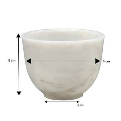 Damoo Handcrafted White Marble Decorative Bowl – Modern Round Accent Stone Dish for Home, Coffee Table & Shelf Styling | Luxury Natural Stone Decor - Damoo