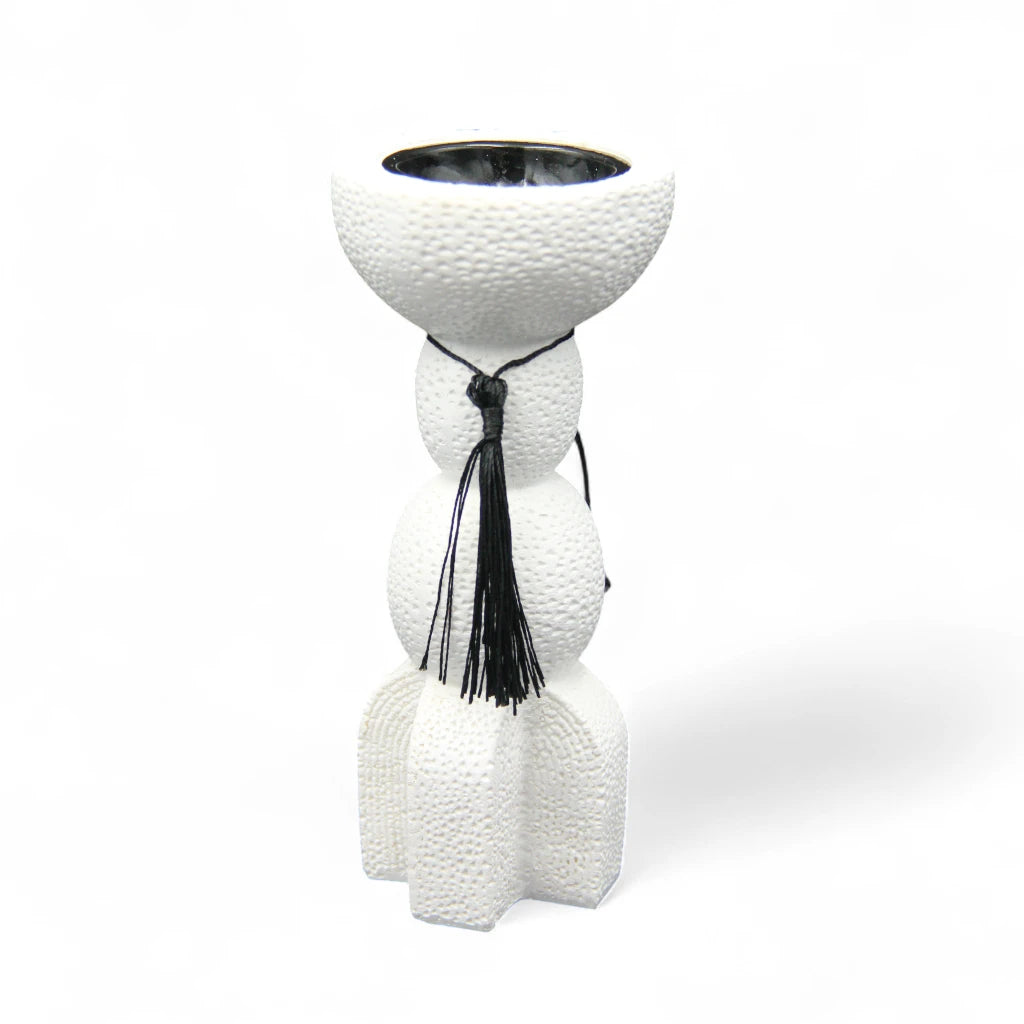 Damoo Incense, Oud, and Bakhoor Burner - Modern Minimalist Design - Home Fragrance Accessories (Black, White) - Damoo
