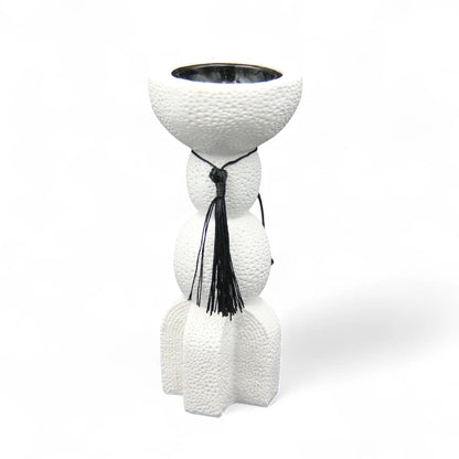 Damoo Incense, Oud, and Bakhoor Burner - Modern Minimalist Design - Home Fragrance Accessories (Black, White) - Damoo