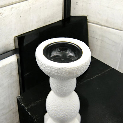 Damoo Incense, Oud, and Bakhoor Burner - Modern Minimalist Design - Home Fragrance Accessories (Black, White) - Damoo