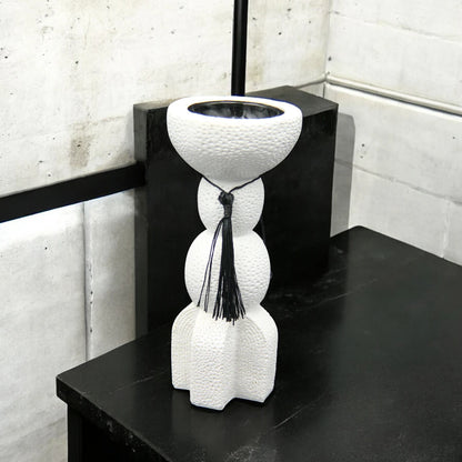 Damoo Incense, Oud, and Bakhoor Burner - Modern Minimalist Design - Home Fragrance Accessories (Black, White) - Damoo