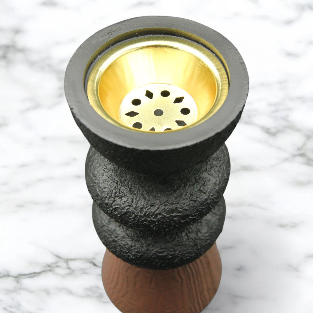 Damoo intense oud Vintage Incense Burner – For Bakhoor & Oud – Elegant Home & Office Fragrance Decor (Brown, Black, Gold) - Damoo