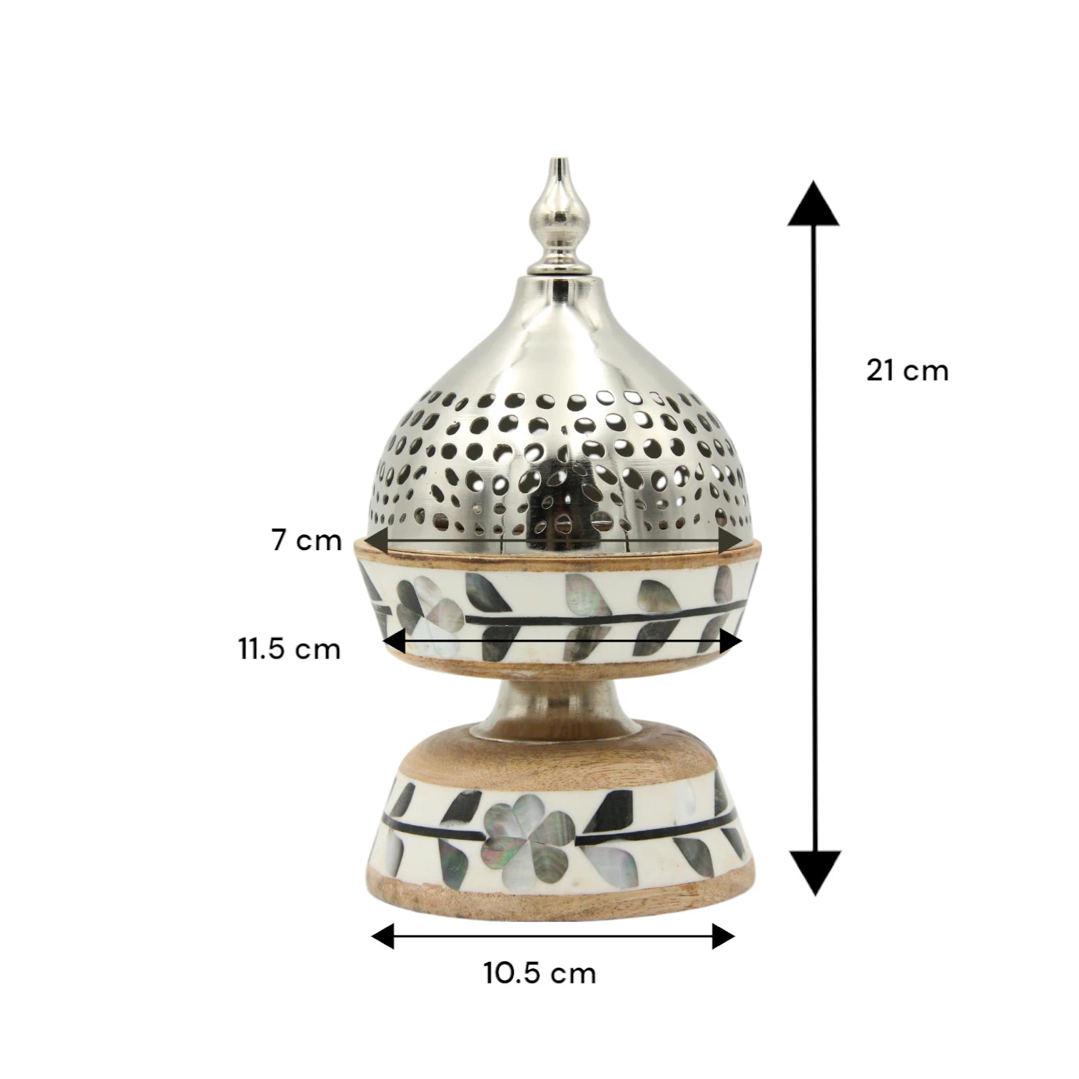 Damoo Luxury Bakhour Gift Set – Wooden Acrylic Tray with Oud Burner & Storage Box – Elegant Arabic Incense Set for Home, Majlis & Gifting - Damoo