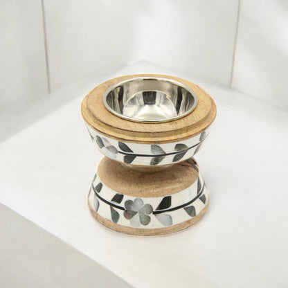 Damoo Luxury Bakhour Gift Set – Wooden Acrylic Tray with Oud Burner & Storage Box – Elegant Arabic Incense Set for Home, Majlis & Gifting - Damoo