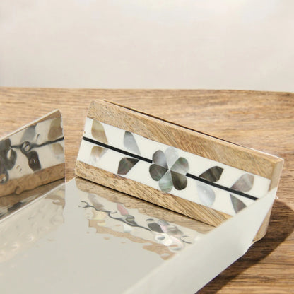 Damoo Luxury Bakhour Gift Set – Wooden Acrylic Tray with Oud Burner & Storage Box – Elegant Arabic Incense Set for Home, Majlis & Gifting - Damoo