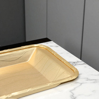Damoo Luxury Gold Pedestal Sweet Tray with Clear Lid – Elegant Covered Dessert Stand for Serving Pastries, Dates & Treats - Damoo