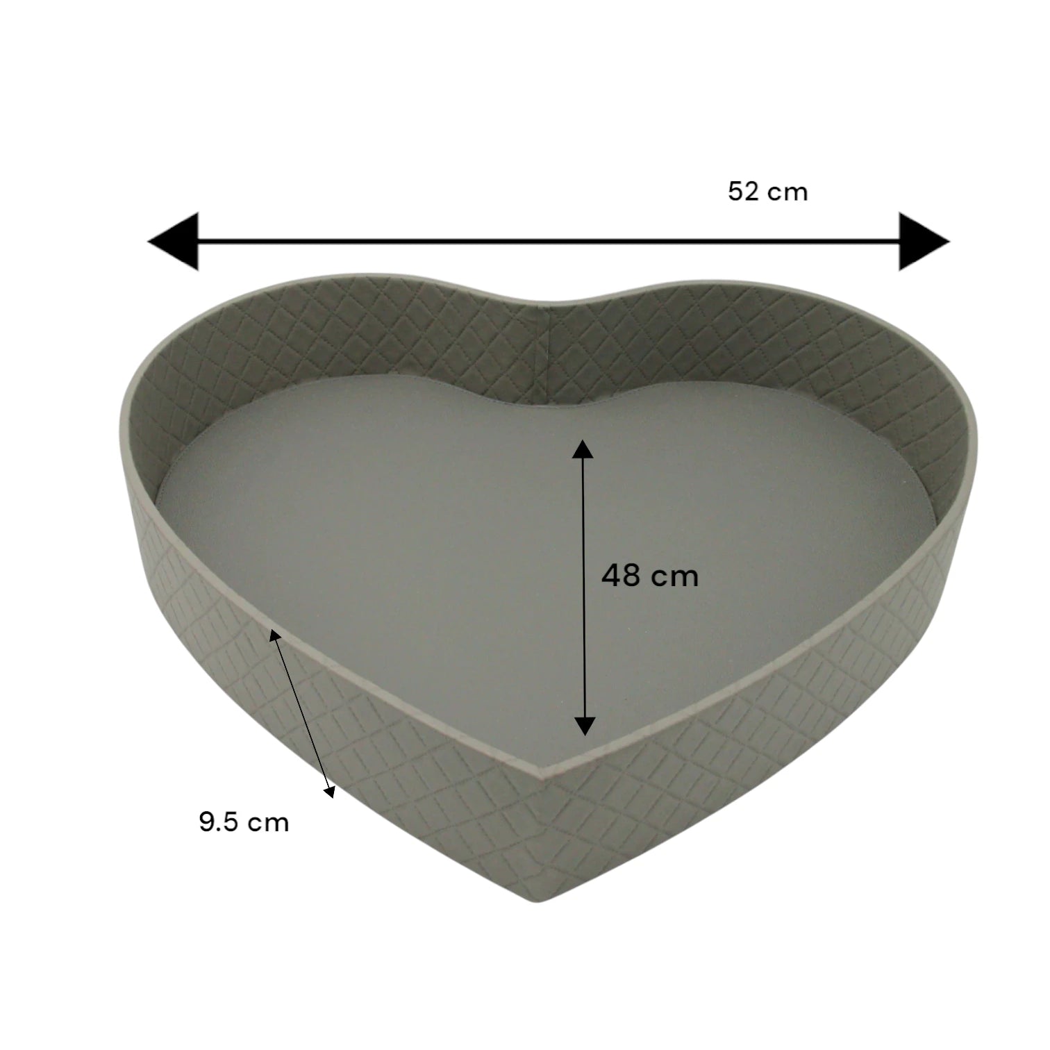 Damoo Luxury Heart-Shaped Leather Tray – Modern Serving and Organizer Tray for Special Occasions or Daily Use - Damoo
