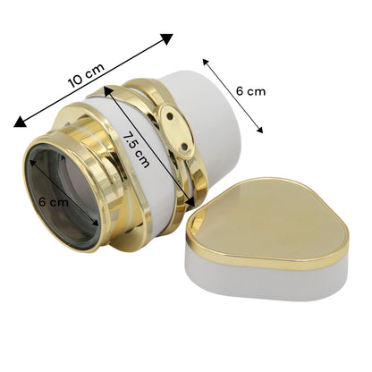 Damoo Luxury Incense Jar with Airtight Seal 150 ML– Elegant Storage Container for Oud, Bakhoor, and Arabic Incense - Damoo