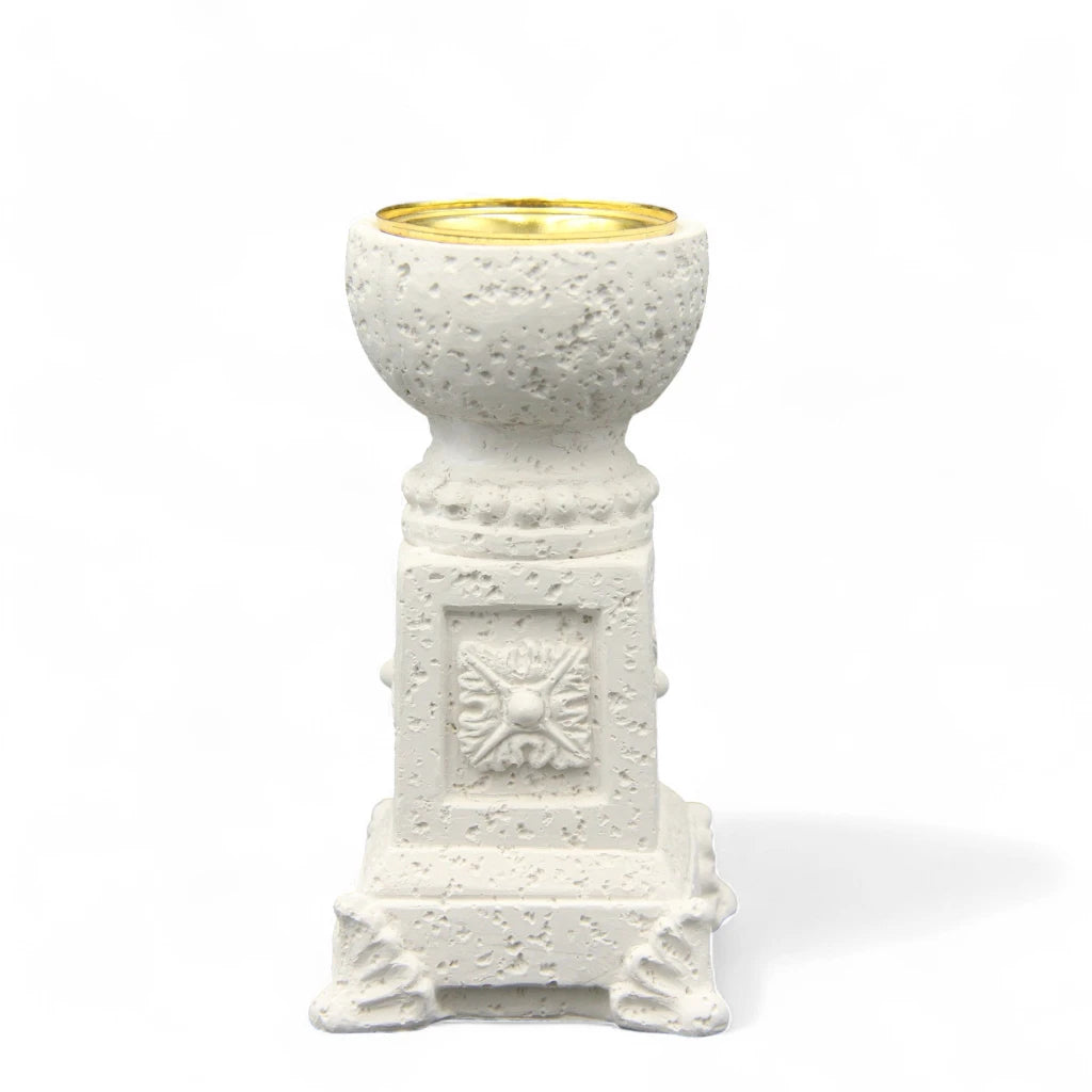 Damoo Luxury Marble-Inspired Bakhoor Burner with Gold Interior – Elegant Arabic Incense Holder for Home or Office Decor - Damoo