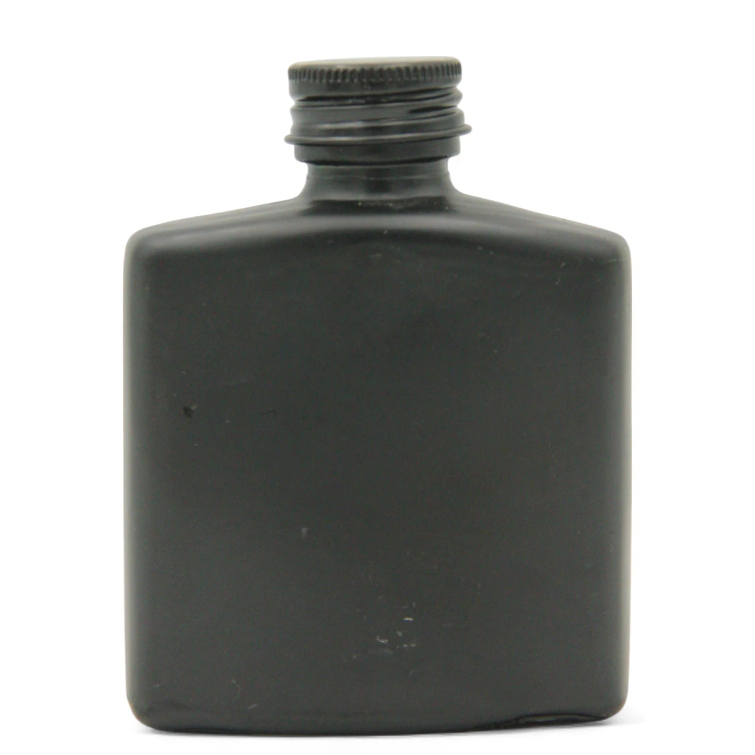 Damoo Matte Black Glass Bottle with Screw Cap – Refillable Stylish Container for Oils, Fragrances, Lotions, or Liquids - Damoo