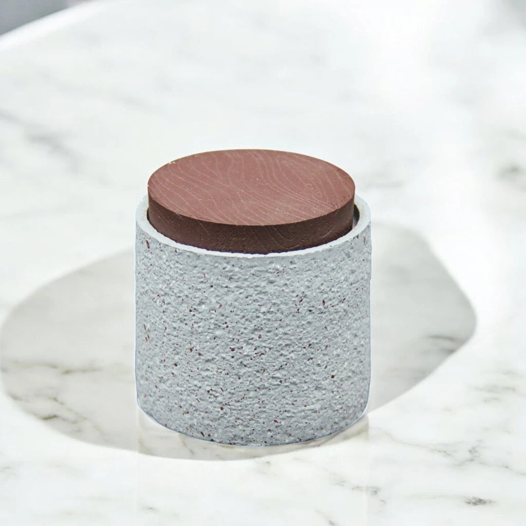 Damoo Modern Ceramic Bakhoor Burner Set with Storage Jar & Tray – Minimalist Incense Holder for Home & Office - Damoo