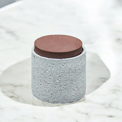 Damoo Modern Ceramic Bakhoor Burner Set with Storage Jar & Tray – Minimalist Incense Holder for Home & Office - Damoo