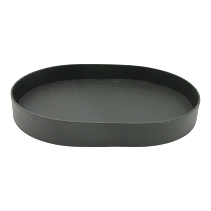Damoo Oval Faux Leather Tray – Elegant Catchall Organizer for Keys, Coins, Jewelry & Desk Accessories - Damoo