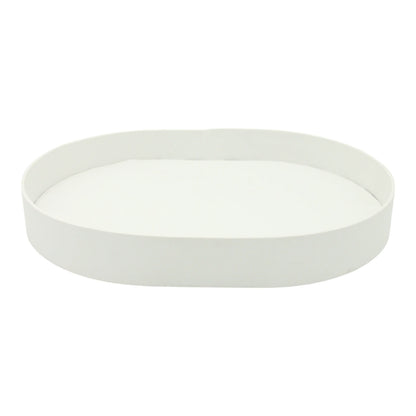 Damoo Oval Faux Leather Tray – Elegant Catchall Organizer for Keys, Coins, Jewelry & Desk Accessories - Damoo
