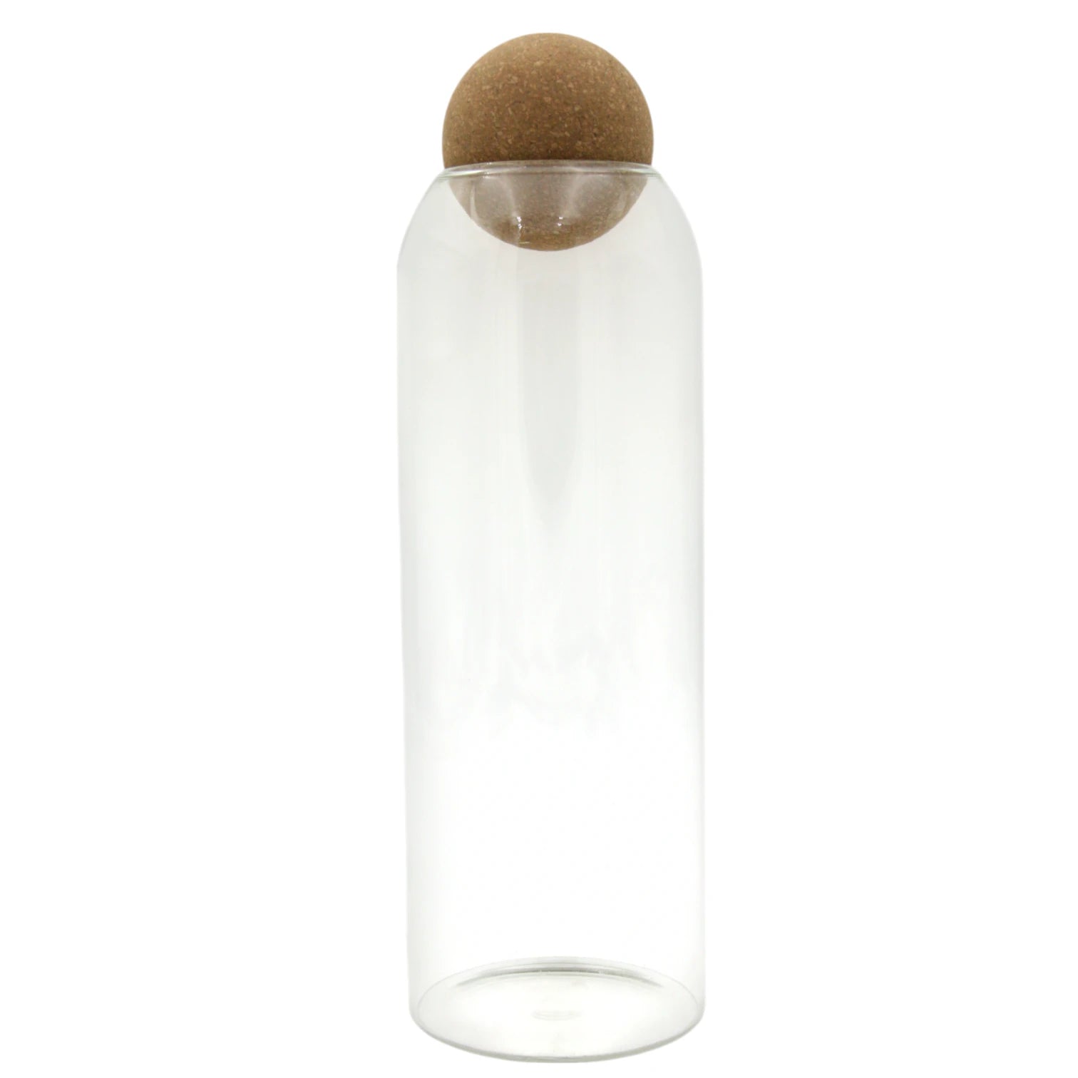 Damoo Premium Glass Storage Jar with Natural Cork Ball Lid – Airtight Transparent Container for Kitchen, Pantry & Home Decor – Minimalist Scandinavian Design - Damoo