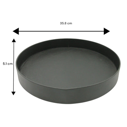 Damoo Rounded Faux Leather Tray – Elegant Catchall Organizer for Keys, Coins, Jewelry & Desk Accessories - Damoo