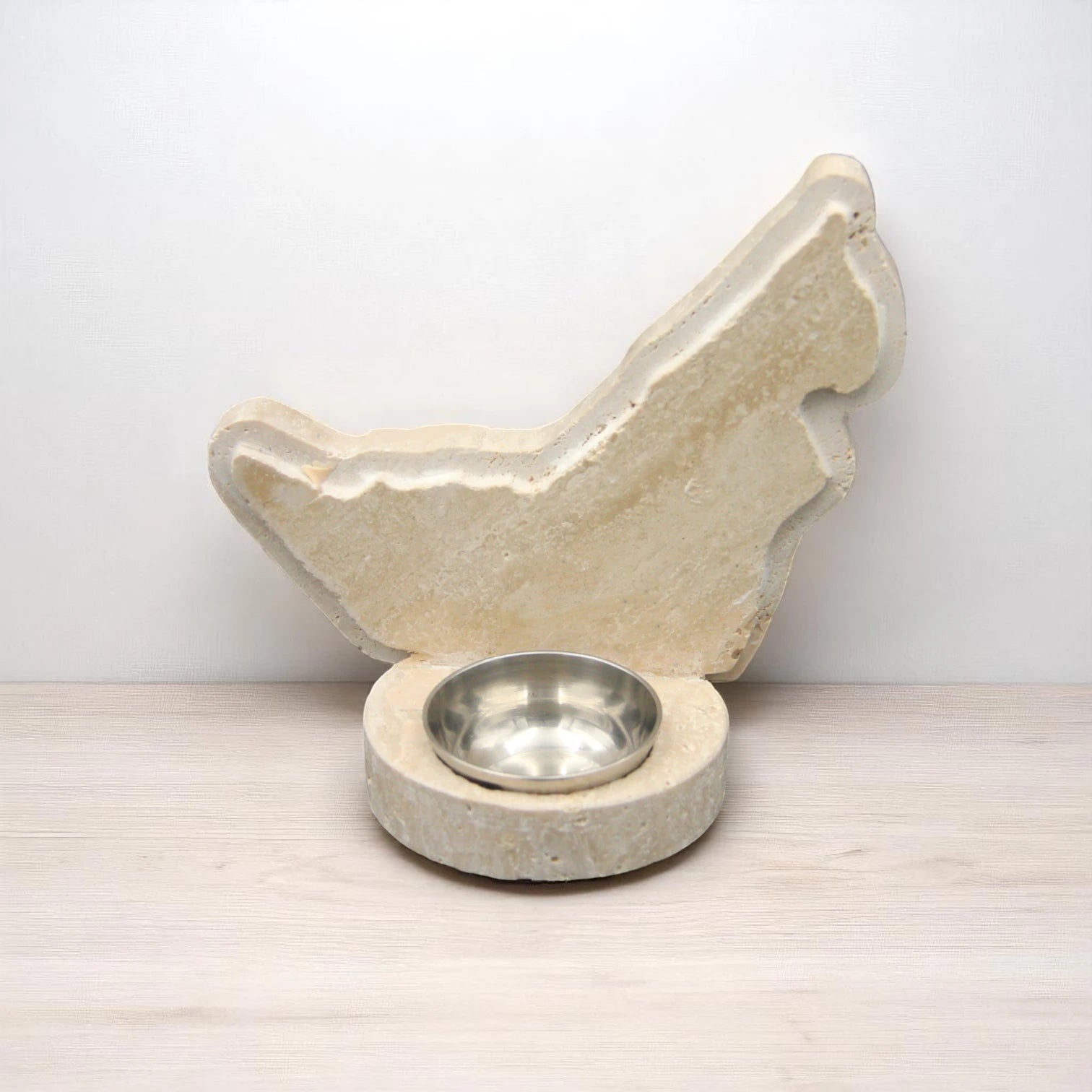 Damoo UAE Map Marble Oud & Incense Burner – Handcrafted Natural Stone Bakhoor Holder with Stainless Steel Insert Bowl – Traditional Emirati Home Decor & Gift Piece - Damoo