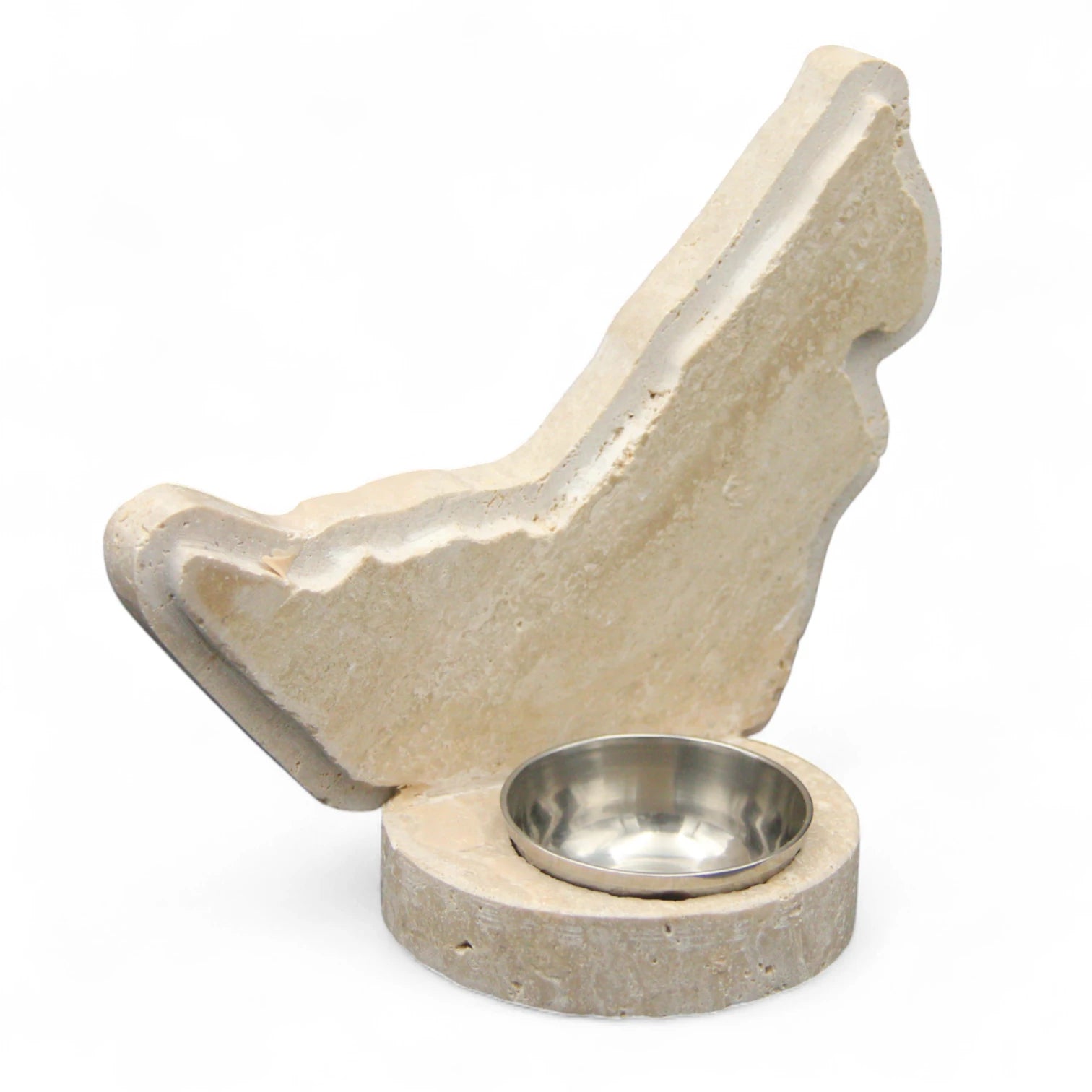 Damoo UAE Map Marble Oud & Incense Burner – Handcrafted Natural Stone Bakhoor Holder with Stainless Steel Insert Bowl – Traditional Emirati Home Decor & Gift Piece - Damoo