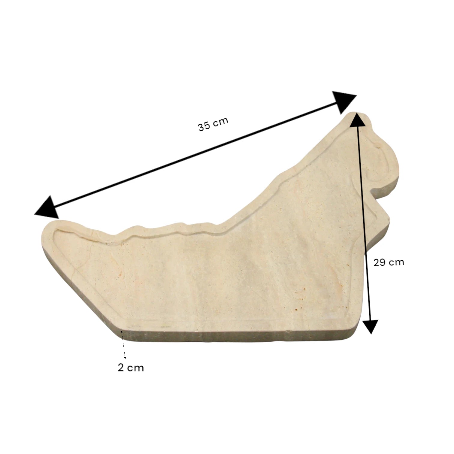 Damoo UAE Map-Shaped Engraving Tray – Natural Stone Serving & Display Board for Gifts, Decor, & Events - Damoo