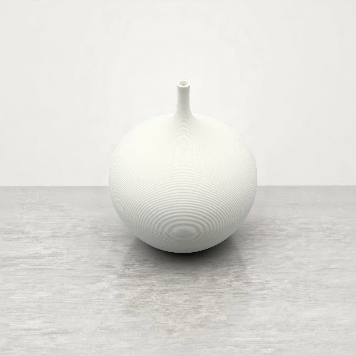 Damoo White Ceramic Decorative Vase – Minimalist Textured Pottery with Slim Neck – Modern Nordic Home Decor Accent for Living Room, Bedroom, Office, or Shelf Styling – Handcrafted Artisan Matte Finish Vase - Damoo