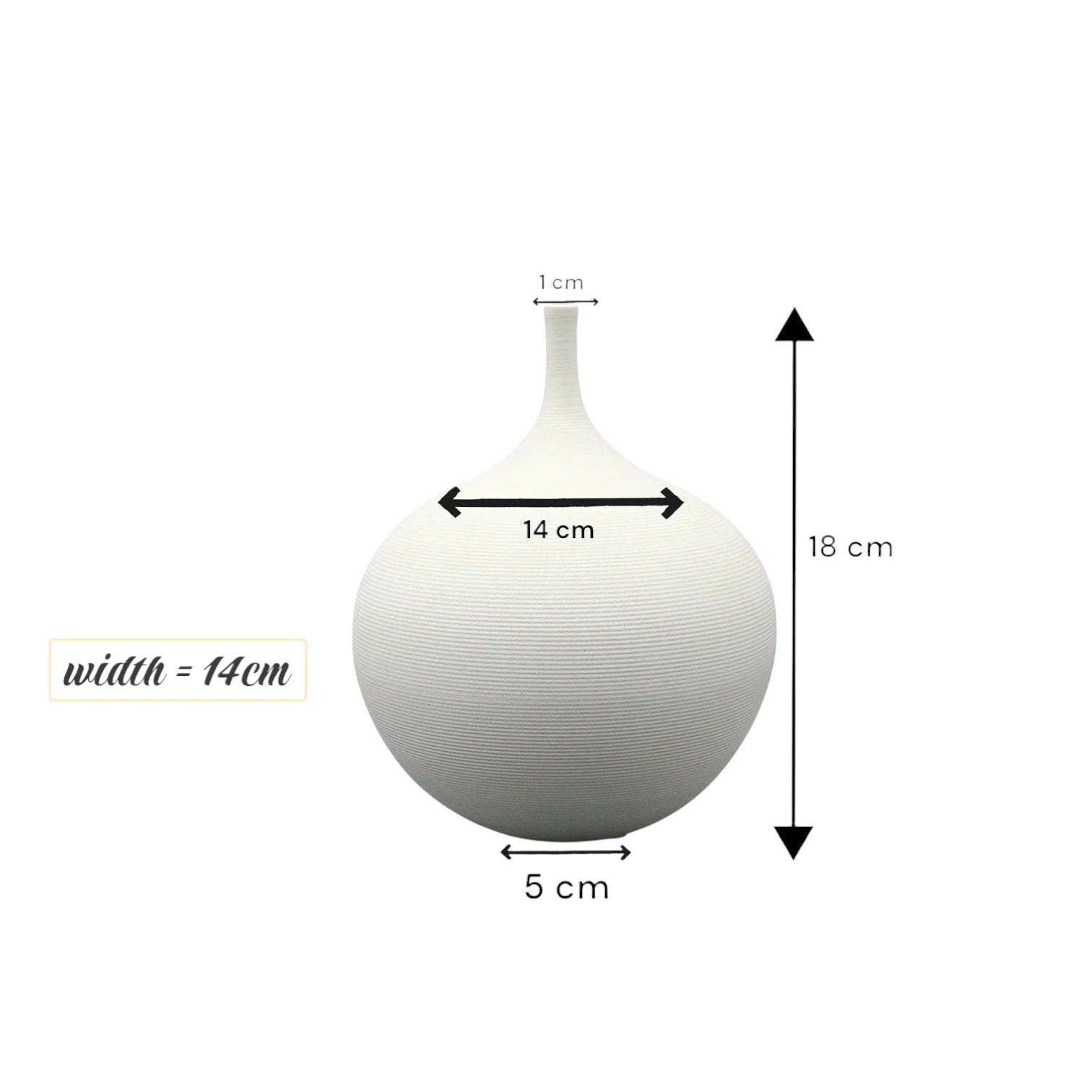 Damoo White Ceramic Decorative Vase – Minimalist Textured Pottery with Slim Neck – Modern Nordic Home Decor Accent for Living Room, Bedroom, Office, or Shelf Styling – Handcrafted Artisan Matte Finish Vase - Damoo