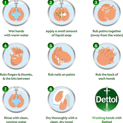 Dettol Fresh Antibacterial Bathing Soap Bar 165g x 4 Bars – Citrus & Orange Blossom Scent with Moisturizing Glycerine – 100% Germ Protection & Odor Control - Damoo
