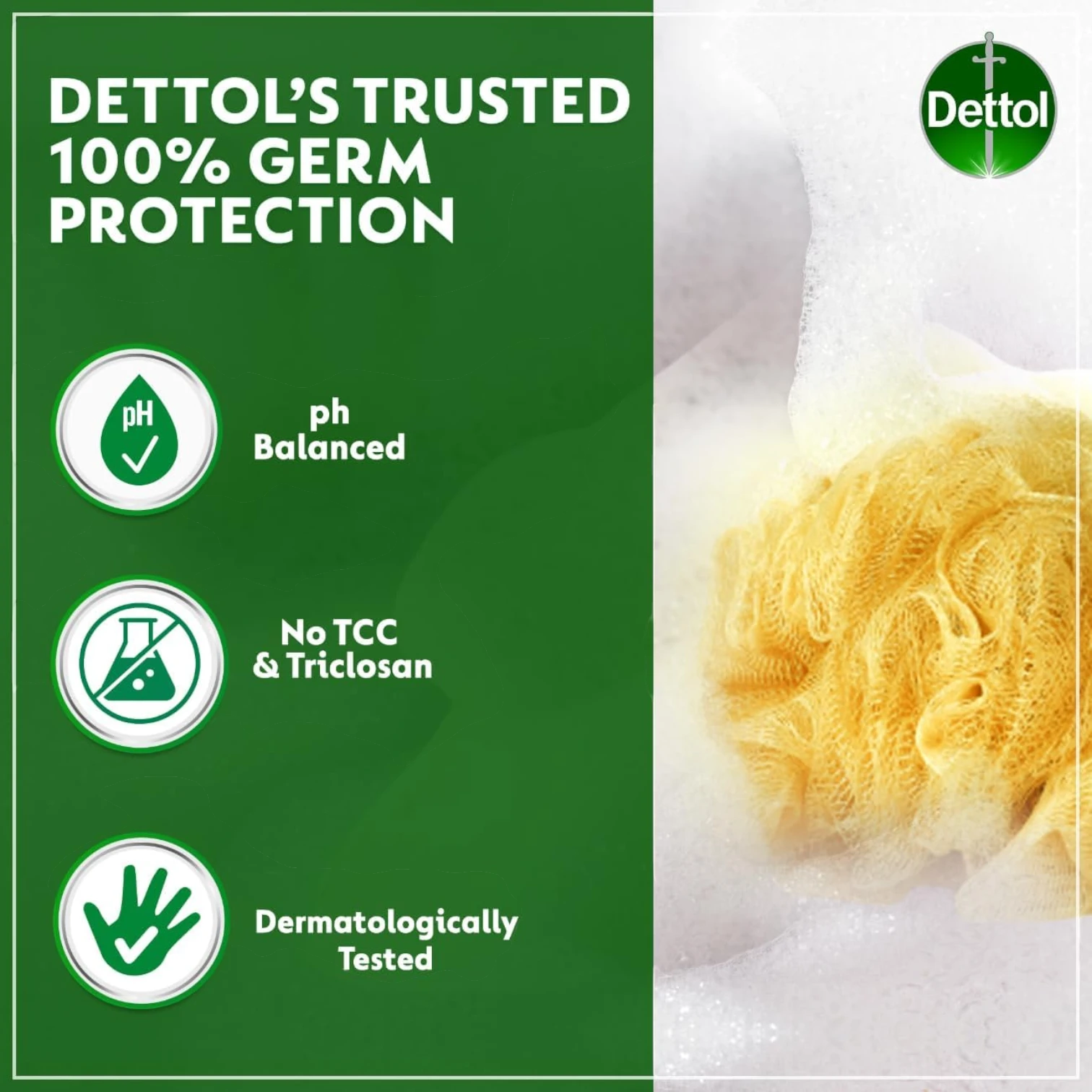 Dettol Hydra Cool Antibacterial Shower Gel – Cucumber & Icy Menthol, 500ml + 250ml | 2X Cooling Freshness & Germ Protection - Damoo