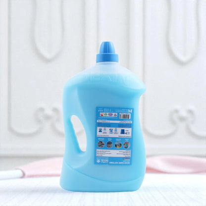 Dexin Blue Fabric Softener – Spring Breeze Scent – Value Pack 4 Litres – Triple Softness & Long-Lasting Freshness – Easy-Pour Bottle for Machine & Hand Washing - Damoo