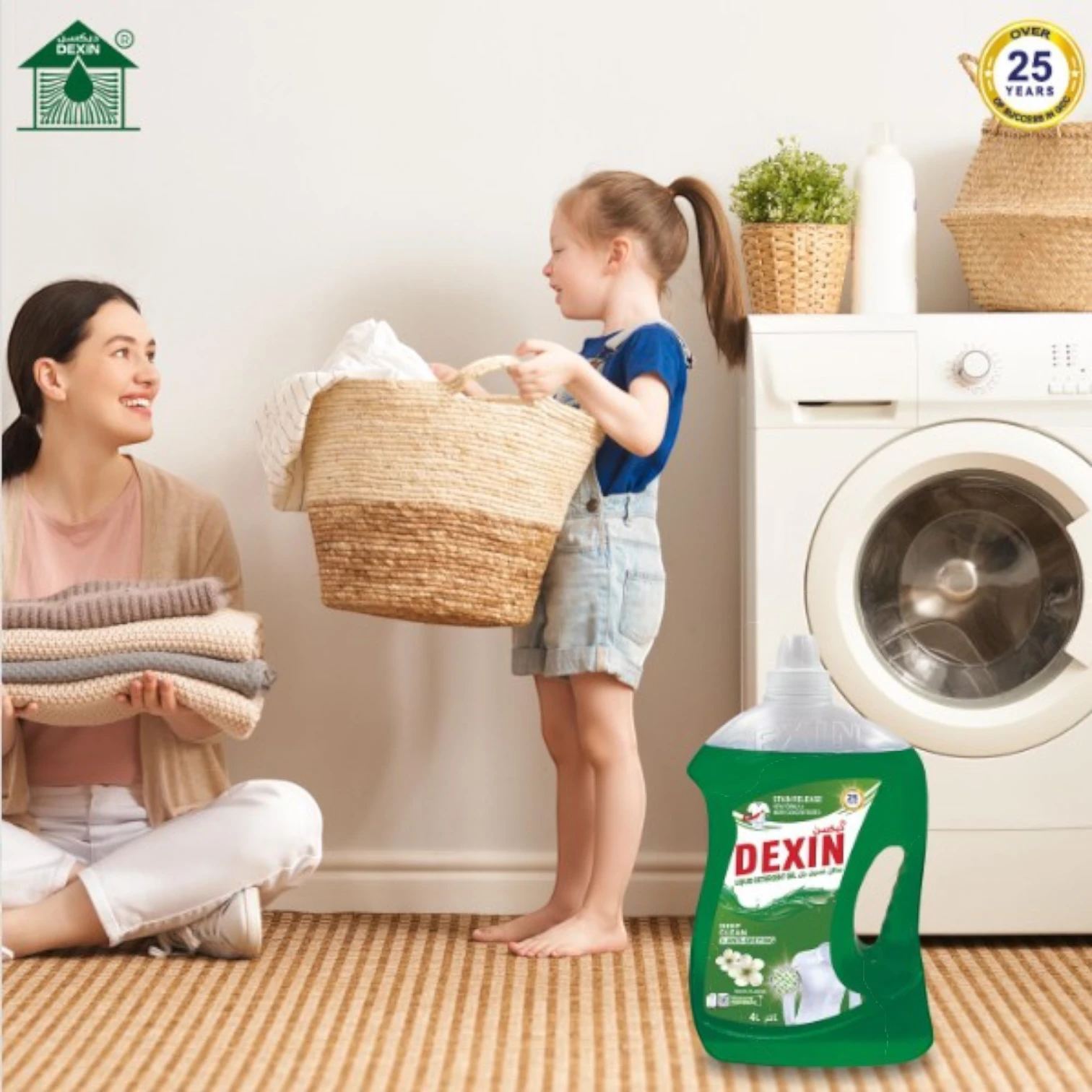 Dexin Liquid Detergent Gel – 4L | Powerful Stain Removal & Fresh Scent | Family-Sized Laundry Detergent - Damoo