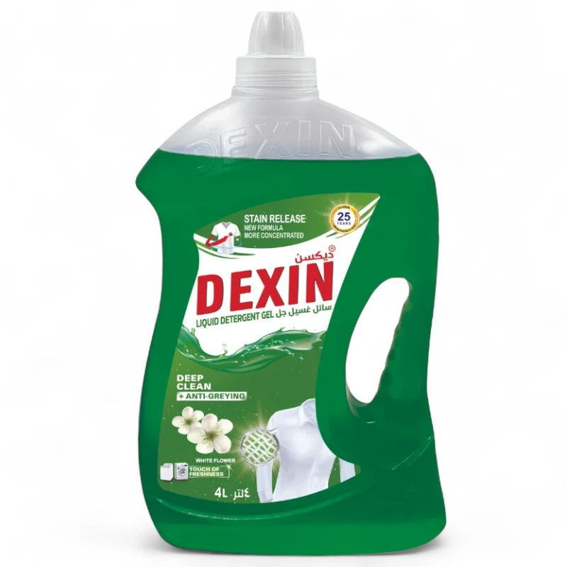 Dexin Liquid Detergent Gel – 4L | Powerful Stain Removal & Fresh Scent | Family-Sized Laundry Detergent - Damoo