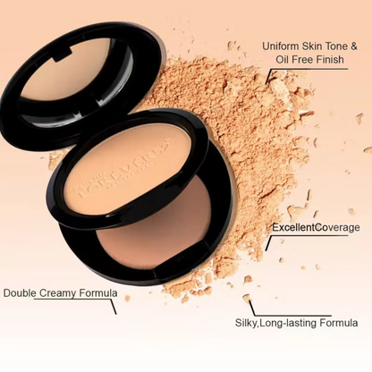 Forever52 Two Way Cake Pressed Powder – Siri A004, Lightweight Velvety Formula with Medium SPF, Oil-Free Matte Finish, Long-Lasting Breathable Coverage - Damoo