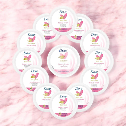 Dove Beauty Body Cream 150ml – Lightweight Moisturizer for Soft, Smooth & Radiant Skin - Non-Greasy, Daily Nourishing Formula - Suitable for All Skin Types - Damoo