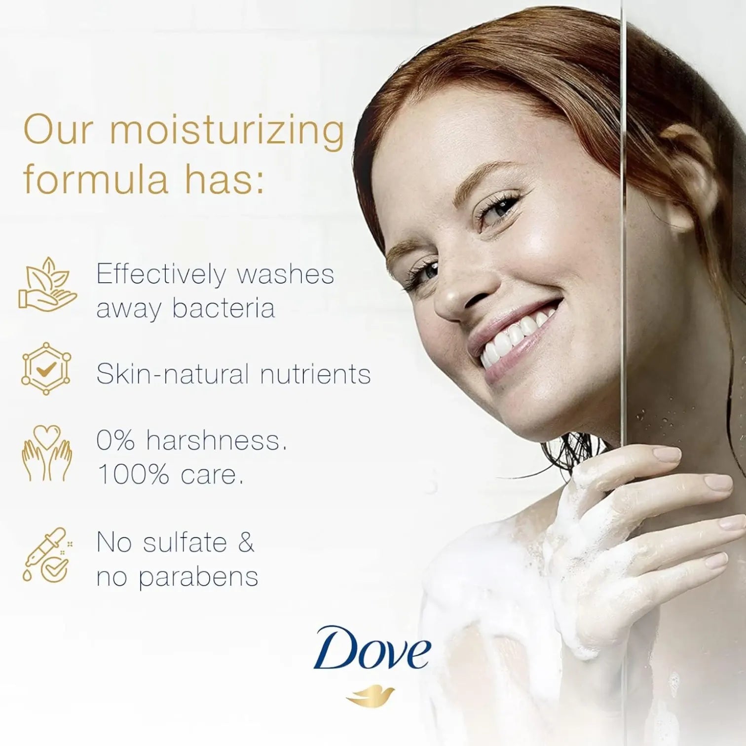 Dove Go Fresh Body Wash Cucumber & Green Tea – Moisturizing & Refreshing Cleanser for Soft Skin, 500ml | Sulfate-Free, Plant-Based, pH-Balanced, Recycled Bottle - Damoo