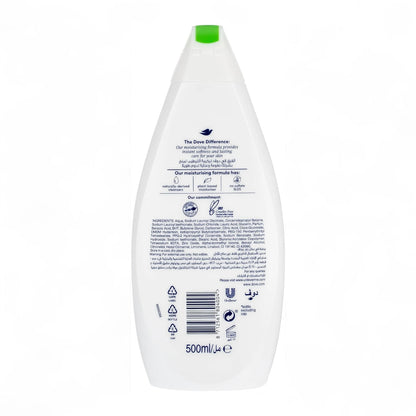 Dove Go Fresh Body Wash Cucumber & Green Tea – Moisturizing & Refreshing Cleanser for Soft Skin, 500ml | Sulfate-Free, Plant-Based, pH-Balanced, Recycled Bottle - Damoo