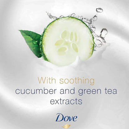 Dove Go Fresh Body Wash Cucumber & Green Tea – Moisturizing & Refreshing Cleanser for Soft Skin, 500ml | Sulfate-Free, Plant-Based, pH-Balanced, Recycled Bottle - Damoo