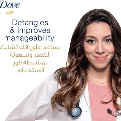 Dove Hair Fall Rescue Conditioner – 350ml | Reduces Hair Fall by up to 98% | Bio-Restore & Nutrilock Actives | Nourishing, Frizz Control & Damage Repair | For Daily Use - Damoo