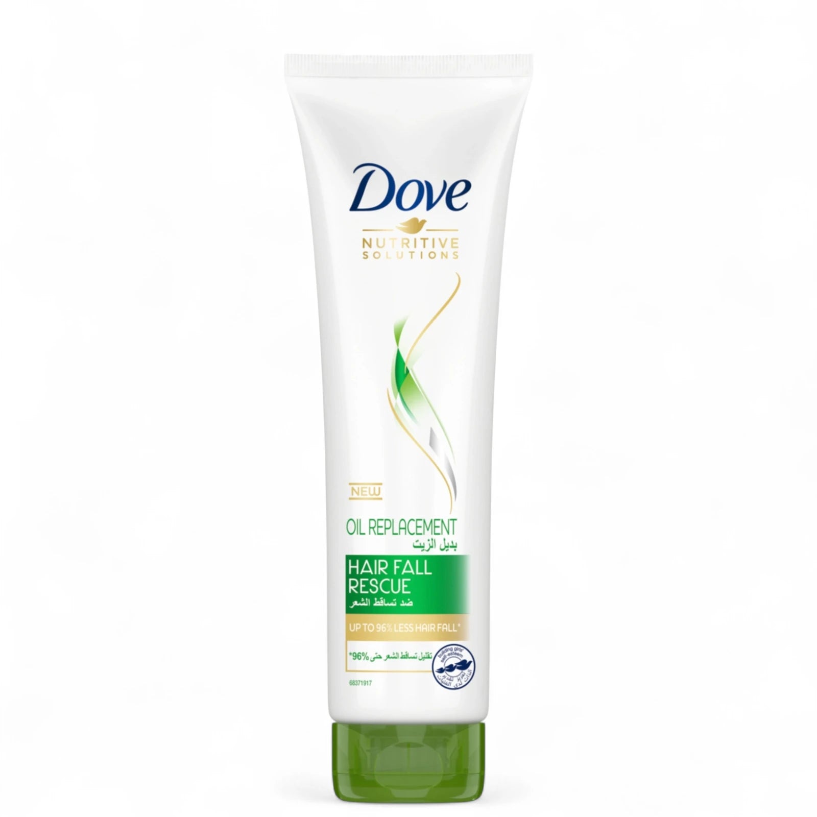 Dove Hair Fall Rescue Oil Replacement Cream 300ml – Anti-Frizz Leave-In Treatment for Damaged Hair | Heat Protection up to 230°C | Paraben-Free & Non-Greasy Formula - Damoo