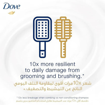 Dove Intensive Repair Conditioner – 350ml | Nourishing Conditioner for Damaged Hair with Bio-Restore Formula | Smoothens, Detangles & Strengthens Hair | For Daily Use - Damoo