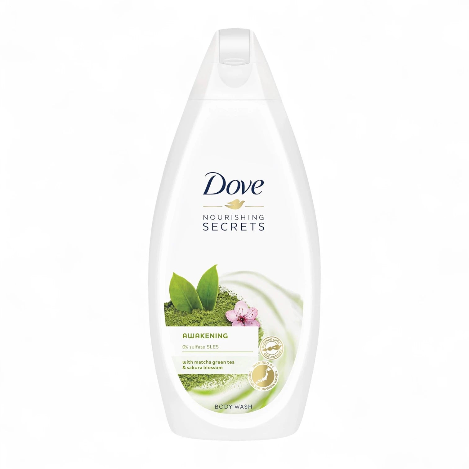 Dove Nourishing Secrets Awakening Ritual Body Wash with Matcha Green Tea & Sakura Blossom – 500ml Sulphate-Free Shower Gel for Softer, Smoother Skin - Damoo