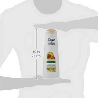 Dove Strengthening Ritual Shampoo & Conditioner Combo – 2 x 400 ml | With Avocado Oil & Calendula Extract | Reduces Hair Fall, Strengthens from Root to Tip | Nourishing Secrets Hair Care Duo - Damoo