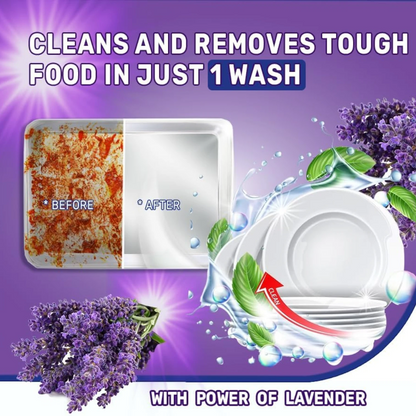 ECOLYTE Platinum Antibacterial Dishwashing Liquid – Pack of 2 (Green Apple & Lavender, 1L Each) | 5+ Action Formula | Grease Remover, No Residue, All-Purpose Kitchen Cleaner - Damoo