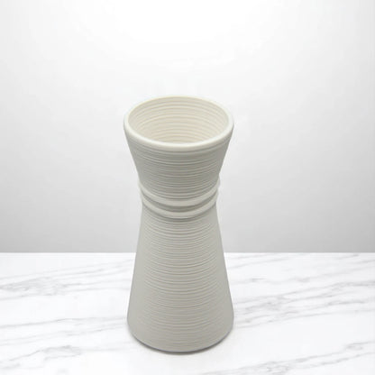 Elegant Ceramic Flower Vase – Modern Home Decor for Living Room, Office, or Table Centerpiece | Minimalist Decorative Vase for Fresh or Dried Flowers - Damoo