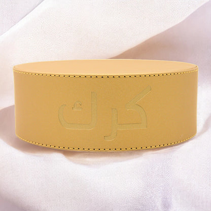 Elegant Karak Chai Pot Stand with Arabic Calligraphy – Round Tea Stand for Karak & Chai Lovers - Minimalist Design for Serving & Gifting - Damoo