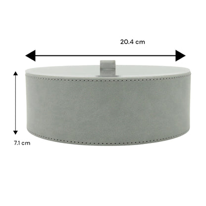 Elegant Minimalist Round Tray with Acrylic Cover – 1 Piece - Modern Serving & Organizer Tray for Breakfast, Snacks, Drinks, Kitchen & Dining - Damoo
